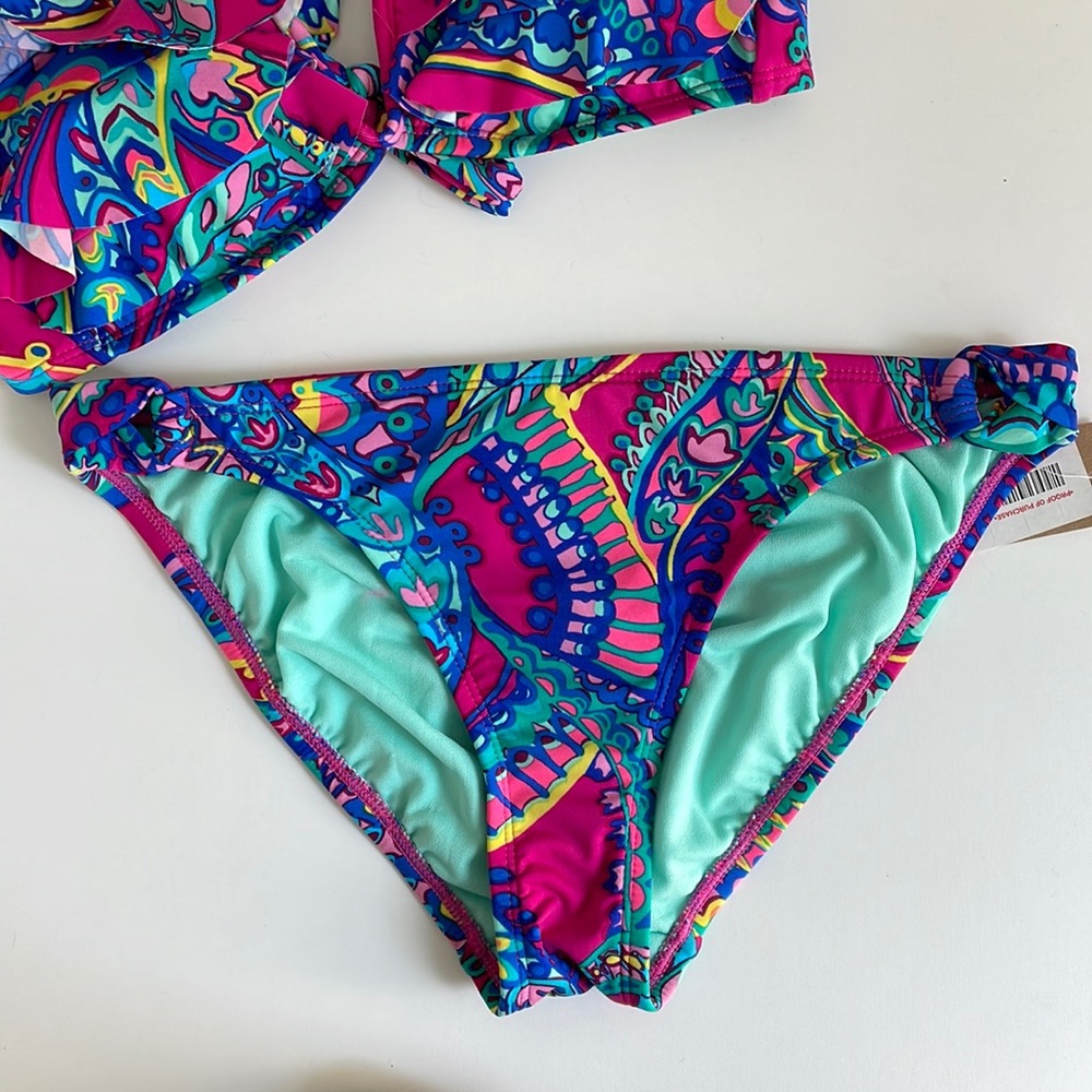NWT Cremieux Bikini Bottoms - Vibrant Artsy Boho Print - Size Medium